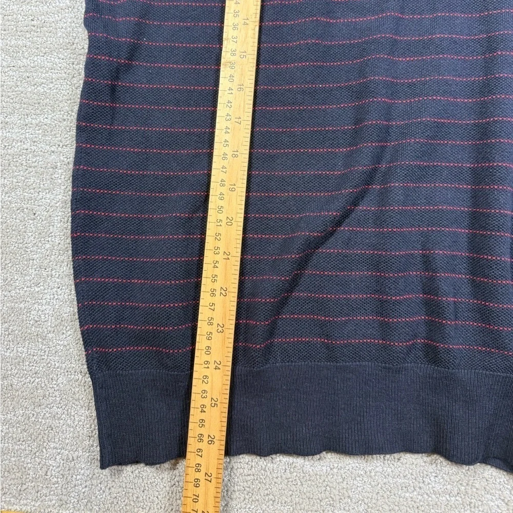 J. Crew Striped Knit Cotton Cashmere Blend Crew Neck Long Sleeve Sweater Sz L